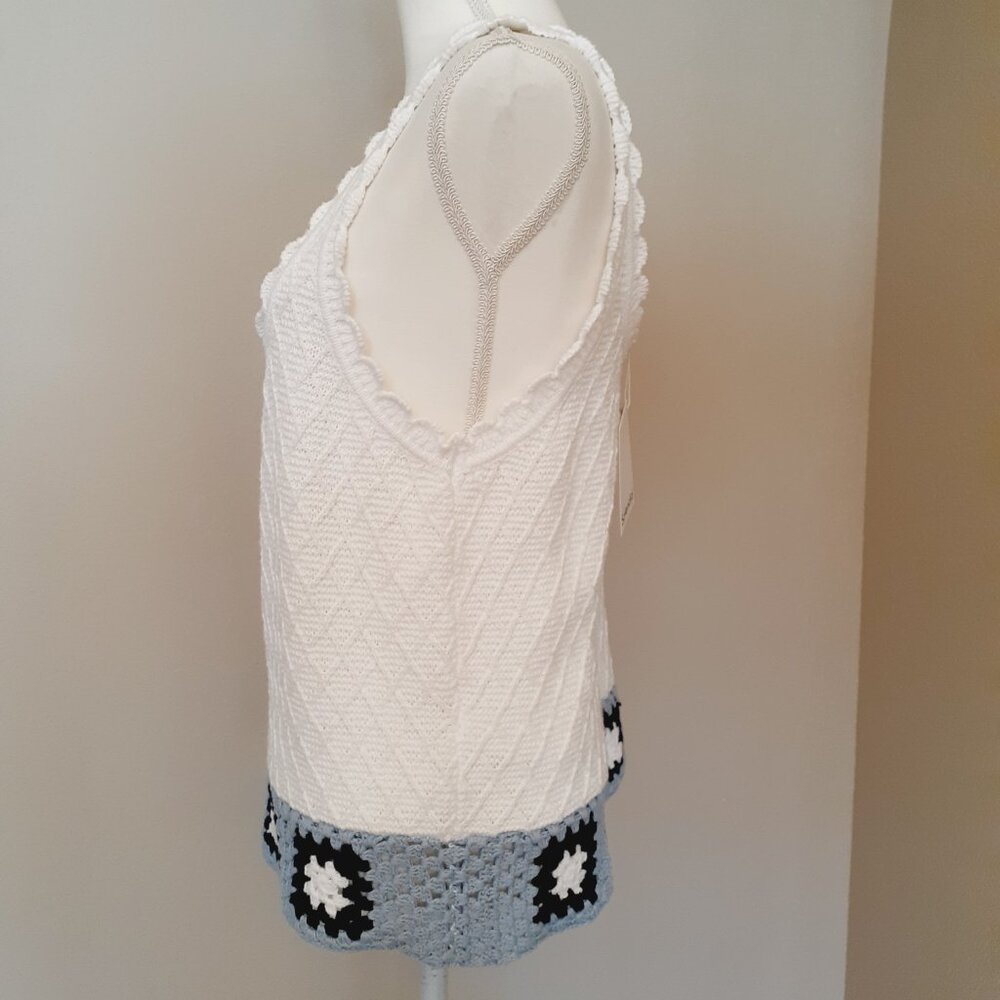 Splendid Sonia Crochet Sweater Tank NWT - Picture 6 of 13